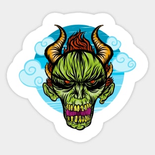 Cloudy with a Chance of Demon Sticker